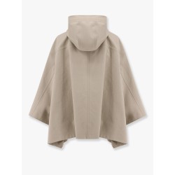 Water-resistant bonded cotton poplin hooded jacket with heat-bonded seams