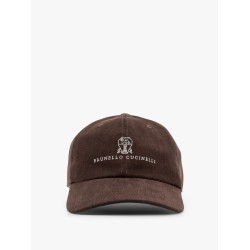 Linen baseball hat with frontal logo