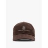 Linen baseball hat with frontal logo