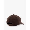 Linen baseball hat with frontal logo
