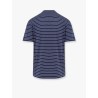 Striped linen stretch jersey t-shirt