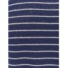 Striped linen stretch jersey t-shirt