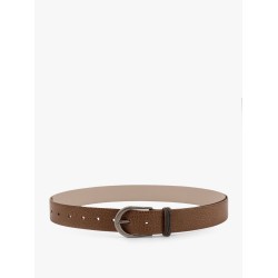 Leather belt with monili detail