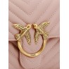 Matelassé leather handbag with iconic love birds buckle