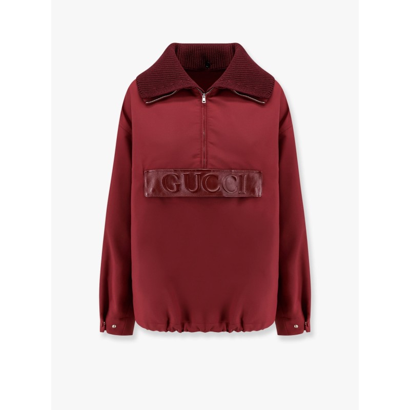 Gucci rosso ancora technical gabardine jacket