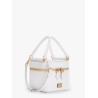 Sicily leather handbag with iconic logo plate
