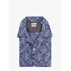 Cotton easy fit shirt with all-over print