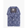 Cotton easy fit shirt with all-over print