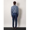 Cotton easy fit shirt with all-over print