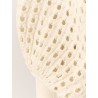 Perforated cotton sweater