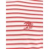 Striped cotton t-shirt with logo