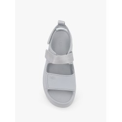 Rubber sandals with ugg embossed detail