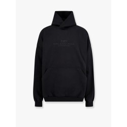 Cotton sweatshirt with logo embroidery