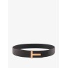 Hammered leather belt