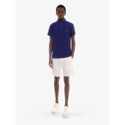Cotton polo shirt with embroidered logo