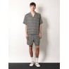 Valentino linen shirt with toute la v all-over print