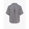 Valentino linen shirt with toute la v all-over print