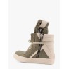 Geobasket leather sneakers with maxi tongue