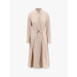 Stretch cotton chemisier dress