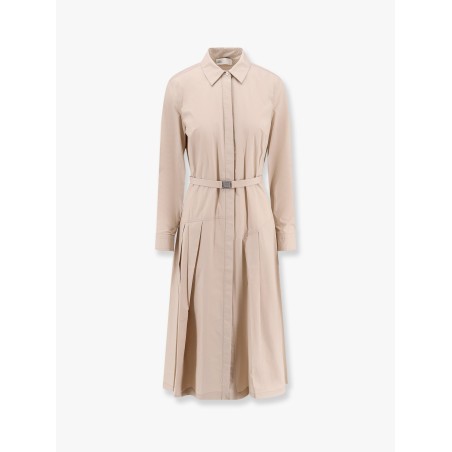 Stretch cotton chemisier dress