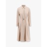 Stretch cotton chemisier dress
