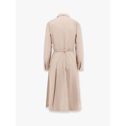 Stretch cotton chemisier dress