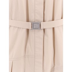 Stretch cotton chemisier dress