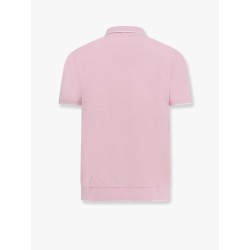 Cotton polo shirt with logo embroidery