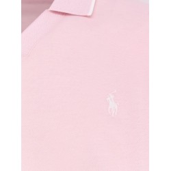 Cotton polo shirt with logo embroidery