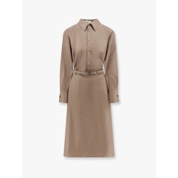 Cotton and silk chemisier dress