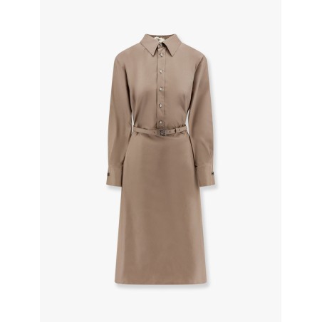 Cotton and silk chemisier dress