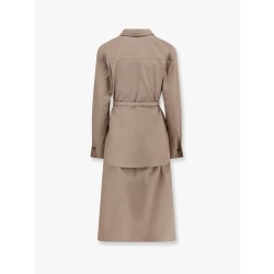 Cotton and silk chemisier dress
