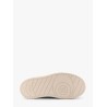 Match canvas and suede low-top sneakers