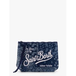 Aline pochette with bandana plaid print