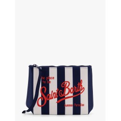 Aline pochette with stripes pop print