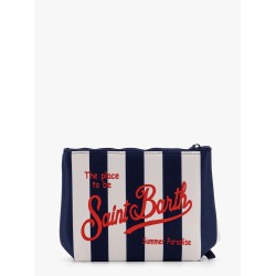 Aline pochette with stripes pop print