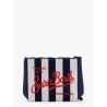 Aline pochette with stripes pop print
