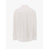 Cotton shirt with logo embroidery