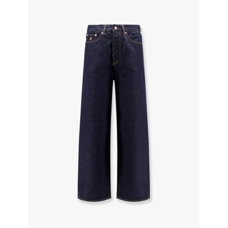 Relaxed jeans with iconic logo embroidery