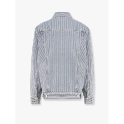 Relaxed striped cotton jacket