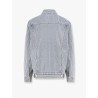 Relaxed striped cotton jacket