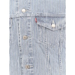 Relaxed striped cotton jacket