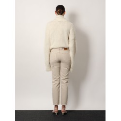 Low taper denim trouser
