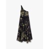 Sterlizia ramie long dress with multicolor print