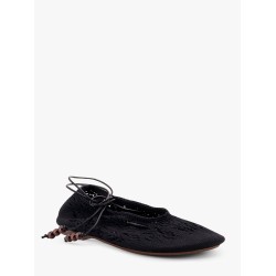Rosemary crochet ballerinas with ankle ties