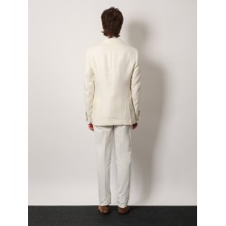Linen, silk and wool blazer