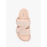 Mon summer leather sandals with nylon details