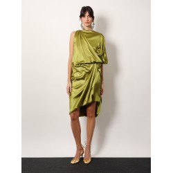 Dalant silk dress with lateral knot