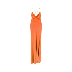 Satin long dress