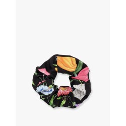 Silk scrunchie with iconic floral print